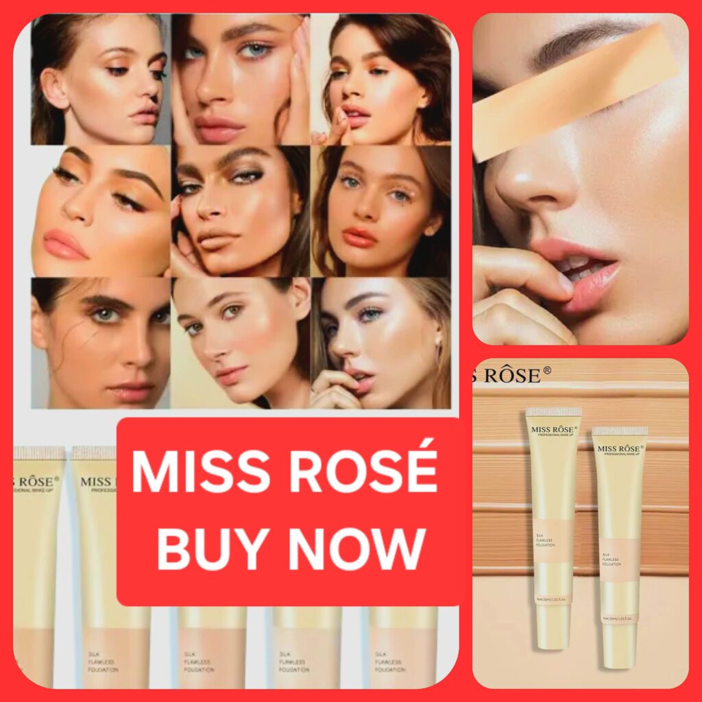 Miss Rose Foundation 2025 bottle with premium packaging in Pakistan
